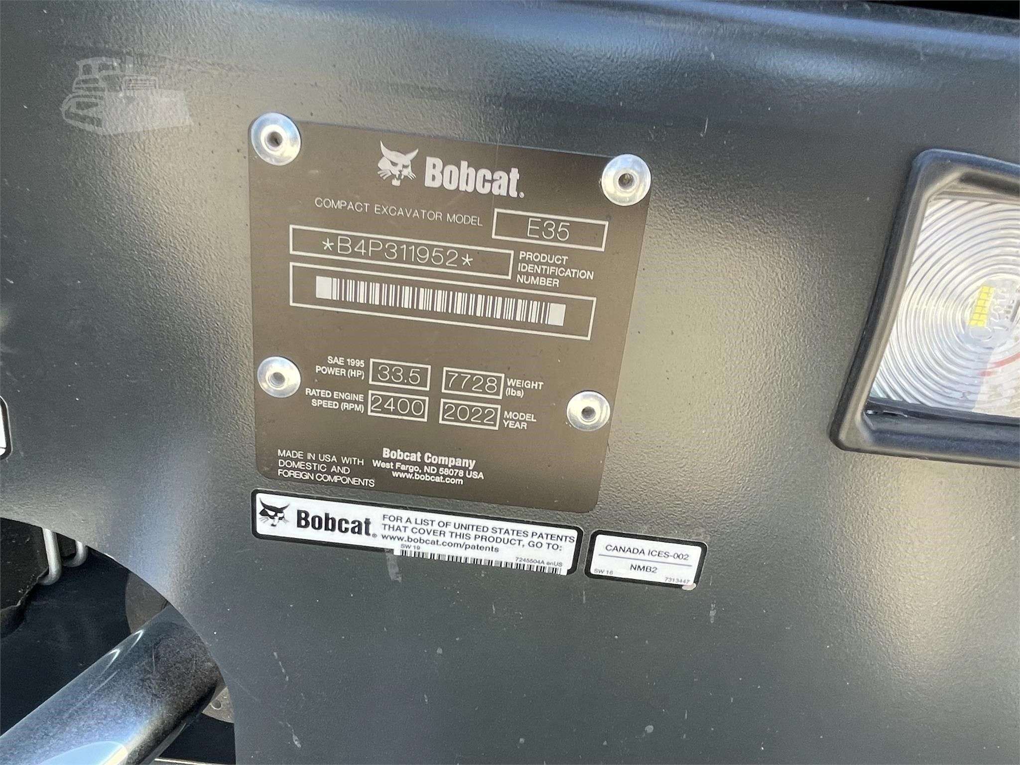 2023 BOBCAT E35R2 image 6